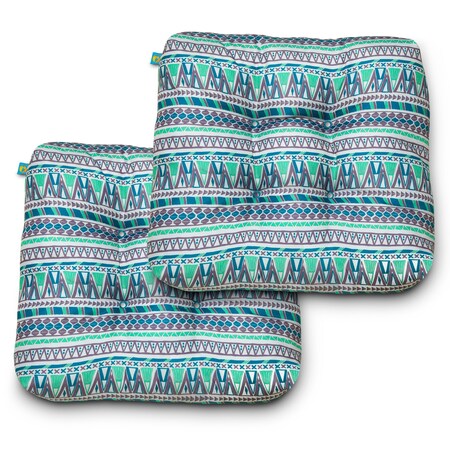 Duck Covers Indoor/Outdoor Seat Cushions, Lilac Festival, PK2 DCLFCH19195-2PK